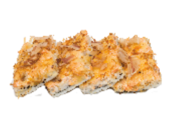 Японская пицца с лососем