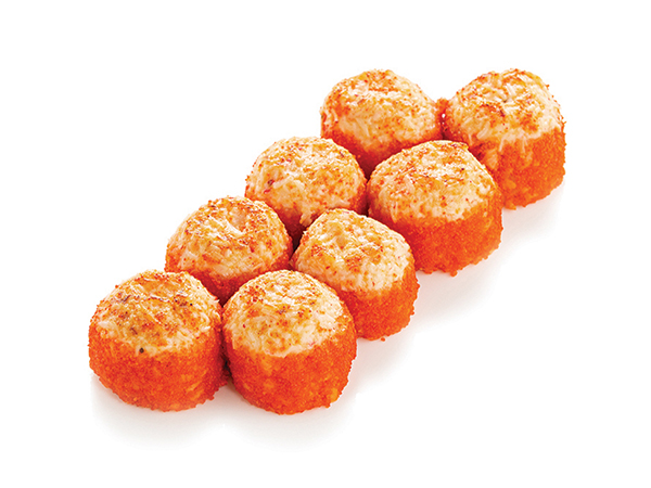 Запеченный лосось с крабом